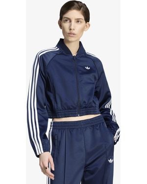 adidas Originals Jacke Adidas Satin Sst Jacket Night - Blau
