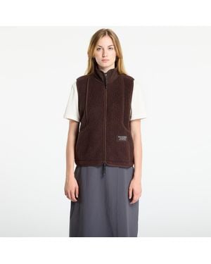 Pas Normal Studios Weste Off-Race Pile Fleece Vest - Braun