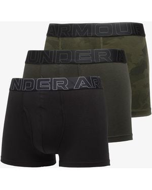 Under Armour Boxer Performance Cotton Print 3In 3-Pack - Nero