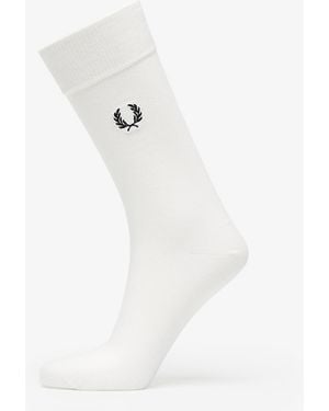 Fred Perry Classic Laurel Wreath Sock Snow - White