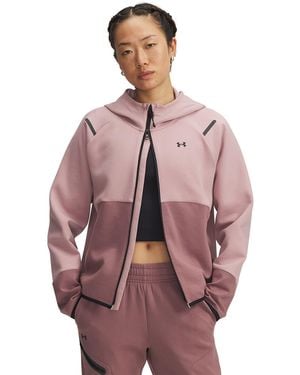 Under Armour Felpa Unstoppable Fleece Fz - Marrone