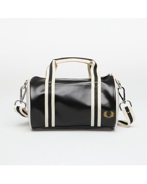 Fred Perry Borsa Classic Mini Barrel Bag/ Ecru - Nero