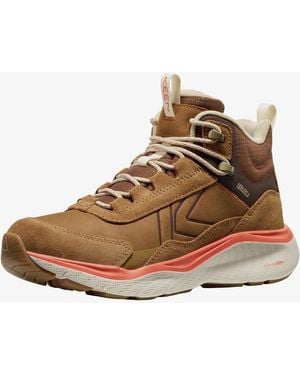Keen Sneakers Leiki Leather Mid Wp Chipmunk/ Birch - Brown