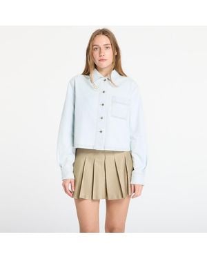 Off-White c/o Virgil Abloh Shirt Diag L/S Denim Pajama Shirt - White