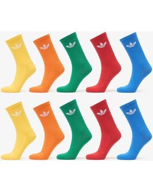 adidas Originals Sokken Adidas Trefoil Crew Socks 10-Pack/ Better Scarlet - Blauw