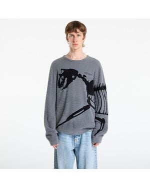 RIPNDIP Sweater Fossil Mohair Knit Sweater - Blue