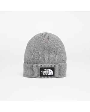 The North Face Tnf Logo Box Cuffed Beanie - Grigio