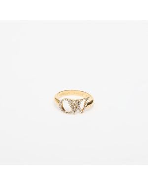 Off-White c/o Virgil Abloh Ow Ring With Strass - Mettallic