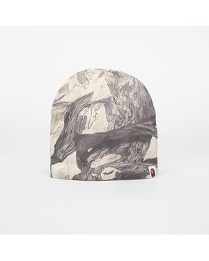 A Bathing Ape Tree Edge Camo Knit Cap - Gray