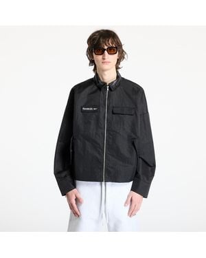 Reebok Giacca Zipped Overshirt - Nero