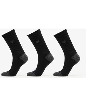 New Balance Active Premium Crew 3 Pack - Black