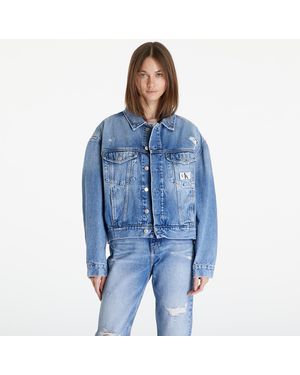Calvin Klein Giacca Jeans Boxy Denim Jacket - Blu
