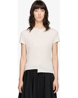 Y-3 T-Shirt Fitted Short Sleeve Tee - White