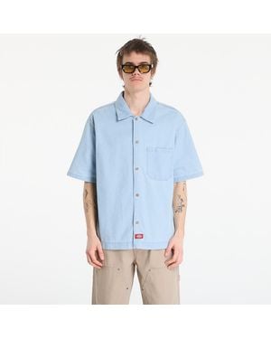 Dickies Shirt Denim Shirt Ss - Blue