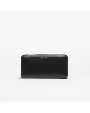 Calvin Klein Large Zip Around - Nero