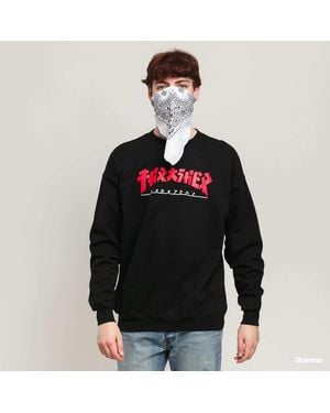 Thrasher Felpa Godzilla Crewneck - Nero
