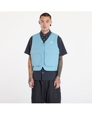 Nike Vest Acg "Skull Peak" Primaloft Reversible Vest Denim/ Armory/ Summit - Blu