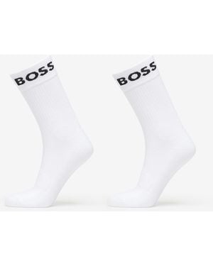 BOSS Quarter-Length Socks - White