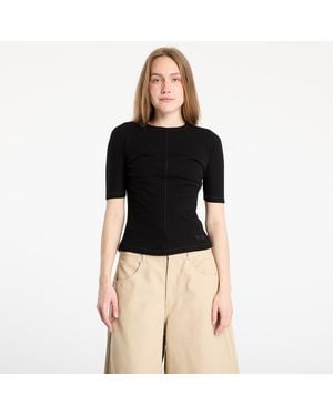 Y-3 T-Shirt Fitted Short Sleeve T-Shirt - Black