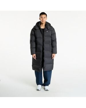 Calvin Klein Coat Jeans Ls Long Length Hooded Coat - Black