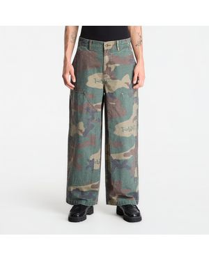 RIPNDIP Pants Claws Camo Wide Fit Carpenter Pants - Gray