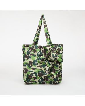 A Bathing Ape Bag Abc Camo Bear Eco Travel Bag (S) - Green