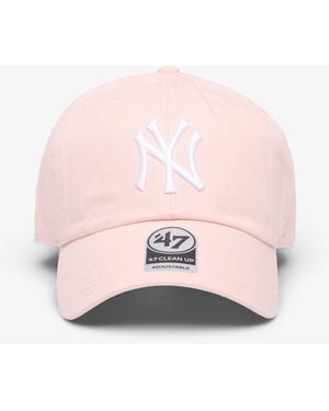 '47 Mütze Mlb Clean Up New York Yankees Cap - Pink