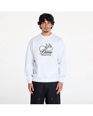 Dime Sweatshirt Cursive Power Crewneck - White
