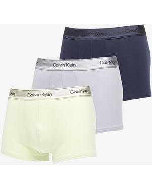 Calvin Klein Boxershorts Trunk 3-Pack - Blau