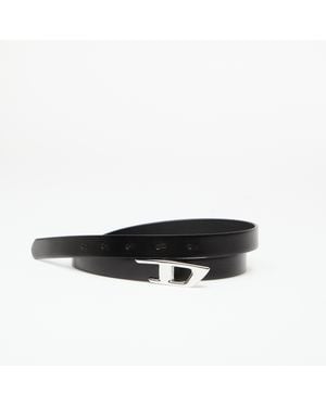 DIESEL Gürtel Logo B-D 2.0 20 Belt/ Nickel - Schwarz