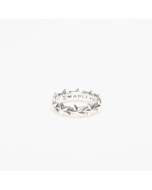 MAPLE Anneau star ring medium 8 - Blanc