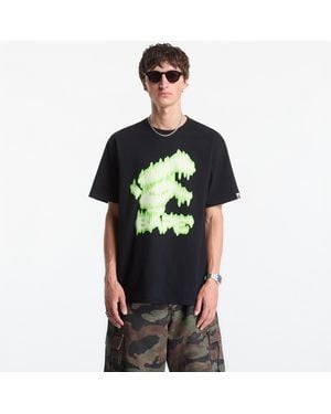 A Bathing Ape T-Shirt Noisy Bape Logo Tee - Schwarz