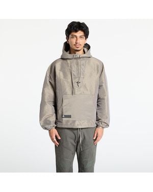 Umbro Veste masked check anorak beige/ black l - Gris