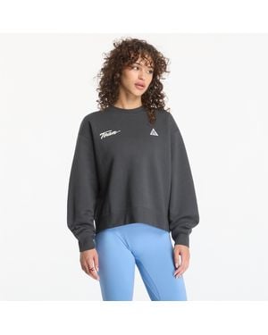 Nike Sweatshirt Acg Tuff Fleece Crew-Neck Sweatshirt Dk Smoke - Grijs