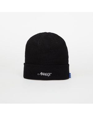 AWAKE NY Loose Gauge Knit Beanie - Black