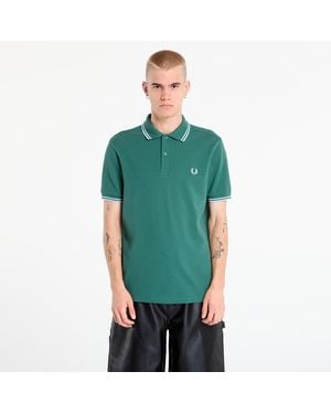 Fred Perry T-Shirt Twin Tipped Shirt Sprtgrn/ Trackblu - Grün
