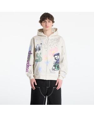 RIPNDIP Sweatshirt Goosebumps Zip Hoodie - White