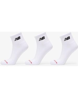 New Balance Everyday Ankle Socks 3-Pack - Wit