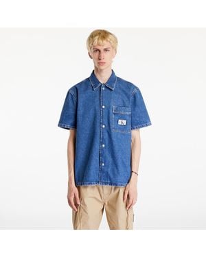 Calvin Klein Shirt Jeans Camp Denim Shirt - Blue