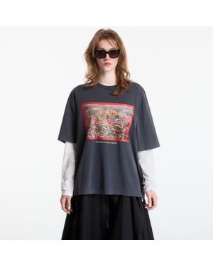 Off-White c/o Virgil Abloh T-Shirt Flowers Field Skate Tee - Blau