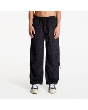 Palm Angels Hosen Curved Logo Draws Cargo Pants/ Off - Schwarz