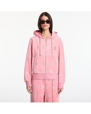 FTSHP Sweatshirt Playboy X Girls Velvet Hoodie - Pink
