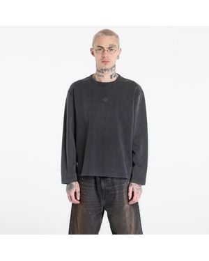 Filling Pieces T-Shirt Longsleeve Boxy Embroidered - Gray