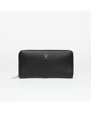 Tommy Hilfiger Th Monogram Zip-Around Wallet - Zwart