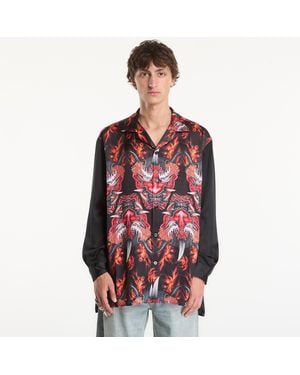 Y-3 Shirt Satin Graphic Shirt - Red