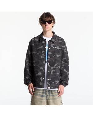 A Bathing Ape Jacket Color Camo Coach Jacket - Black