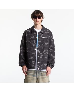 A Bathing Ape Jacket Color Camo Coach Jacket - Black