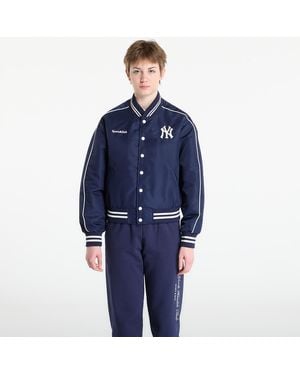 Sporty & Rich Jacket Yankees Curve Nylon Varsity Jacket Dark - Blue