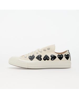 COMME DES GARÇONS PLAY Sneakers Converse X Chuck 70 Ox Milk/ Black/ Egret Us 4 - Metallic