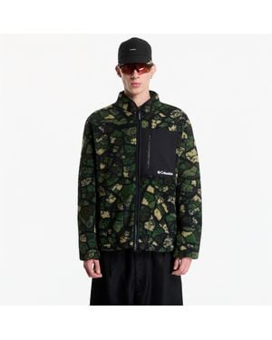 Columbia Sweatshirt Mou/Tain Printed Fleece - Black